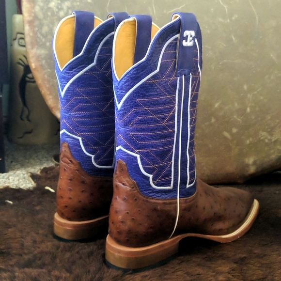 CINCH Edge CEW508 Coronado Collection ostrich cowgirl western boots sz 10.5 new - Picture 4 of 16